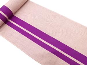 アンティーク　縞模様織り出し　八寸帯地反物